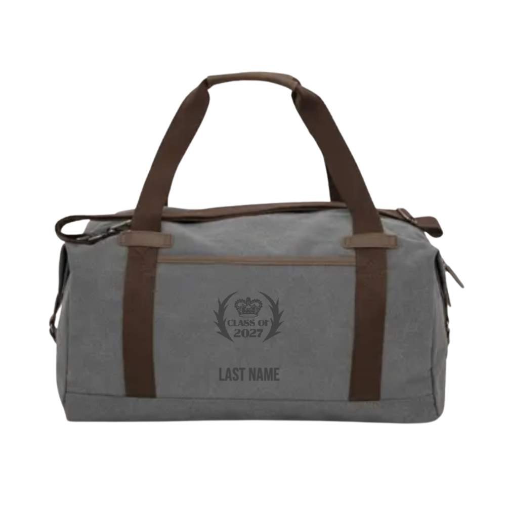 Customizable Canvas Weekend Duffel Bag - UCC Class of 2027