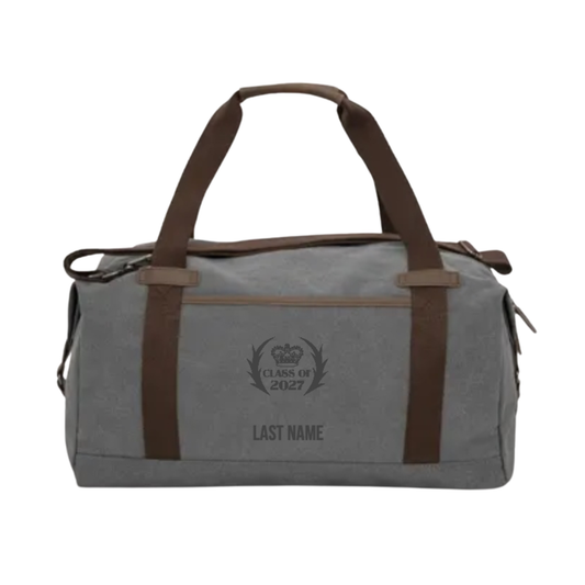 Customizable Canvas Weekend Duffel Bag - UCC Class of 2027