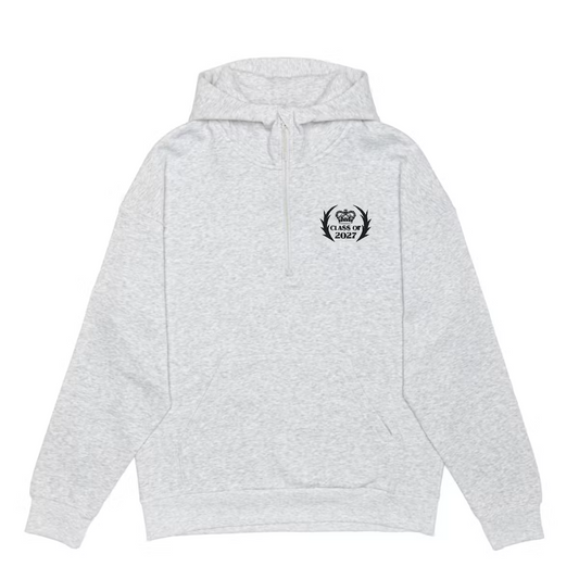 Customizable Premium Drop Shoulder 1/2 Zip Hoodie - UCC Class of 2027