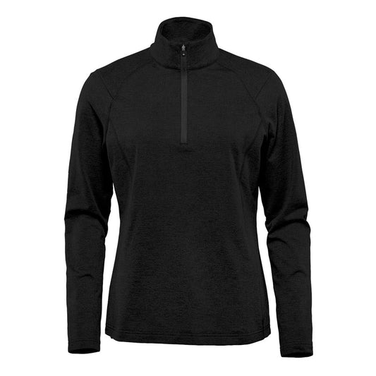 Women's StormTech Treeline Performance 1/4 Zip Black